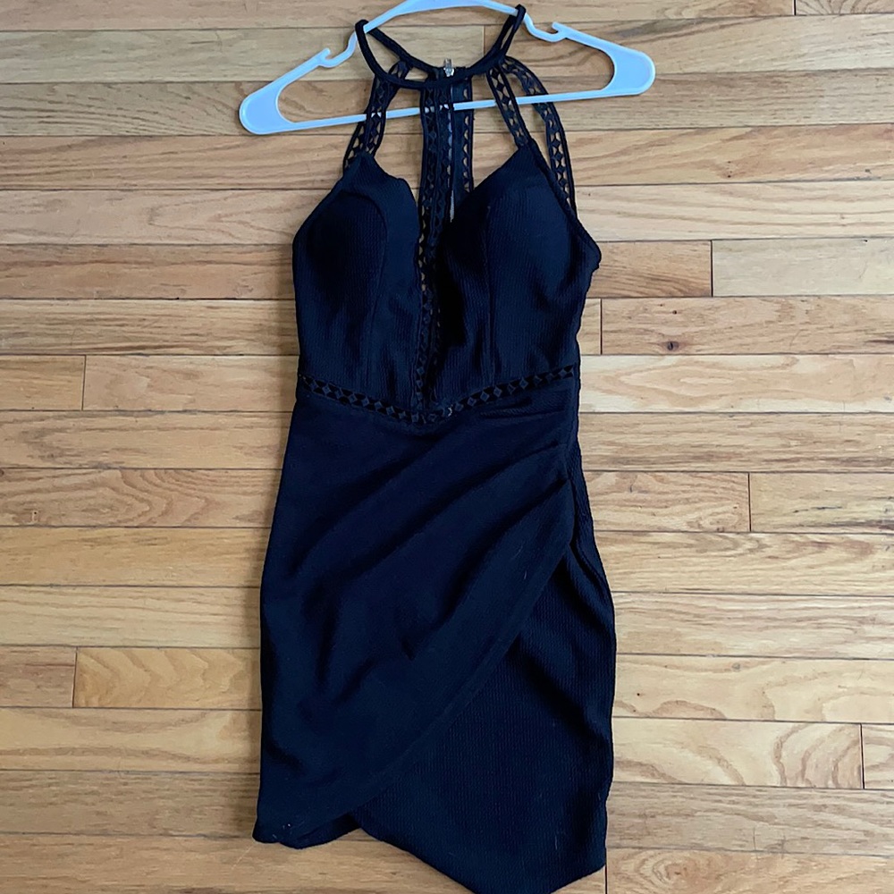 Black fitted hello molly dress